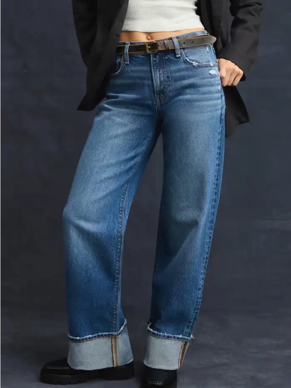 American Eagle Stovepipe Barrel Jeans, 6 X-tra long NWOT
